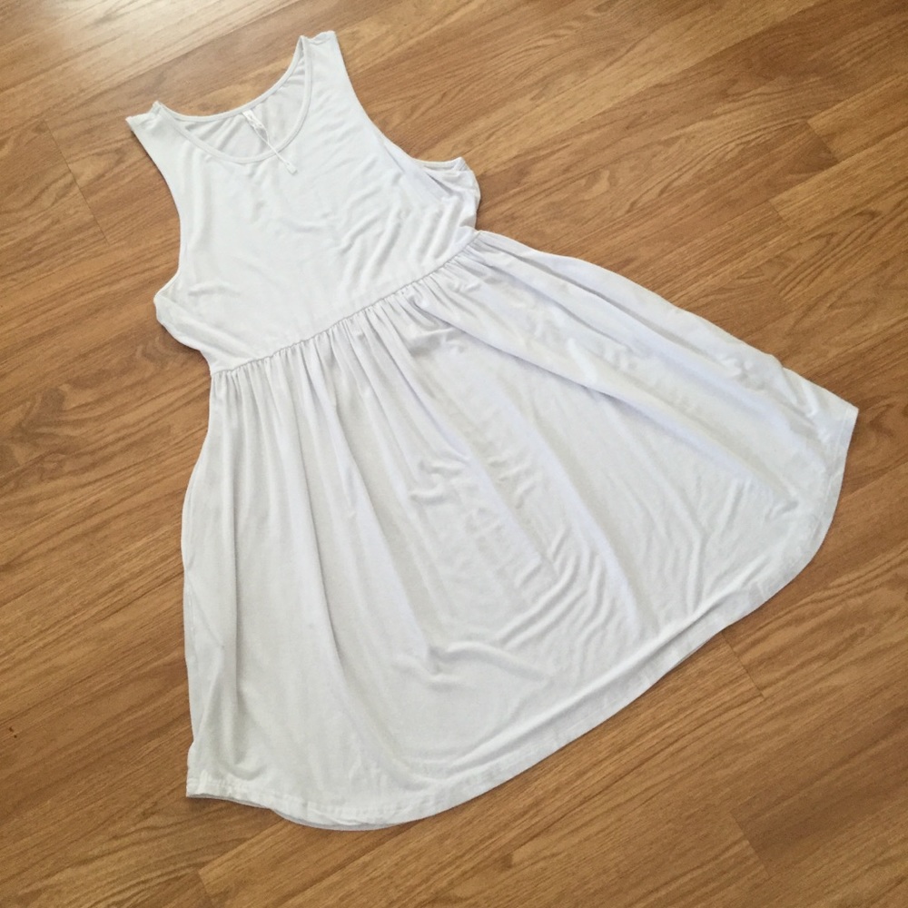 LONGYUAN White Sun Tank Dress Size M - Picture 7 of 10